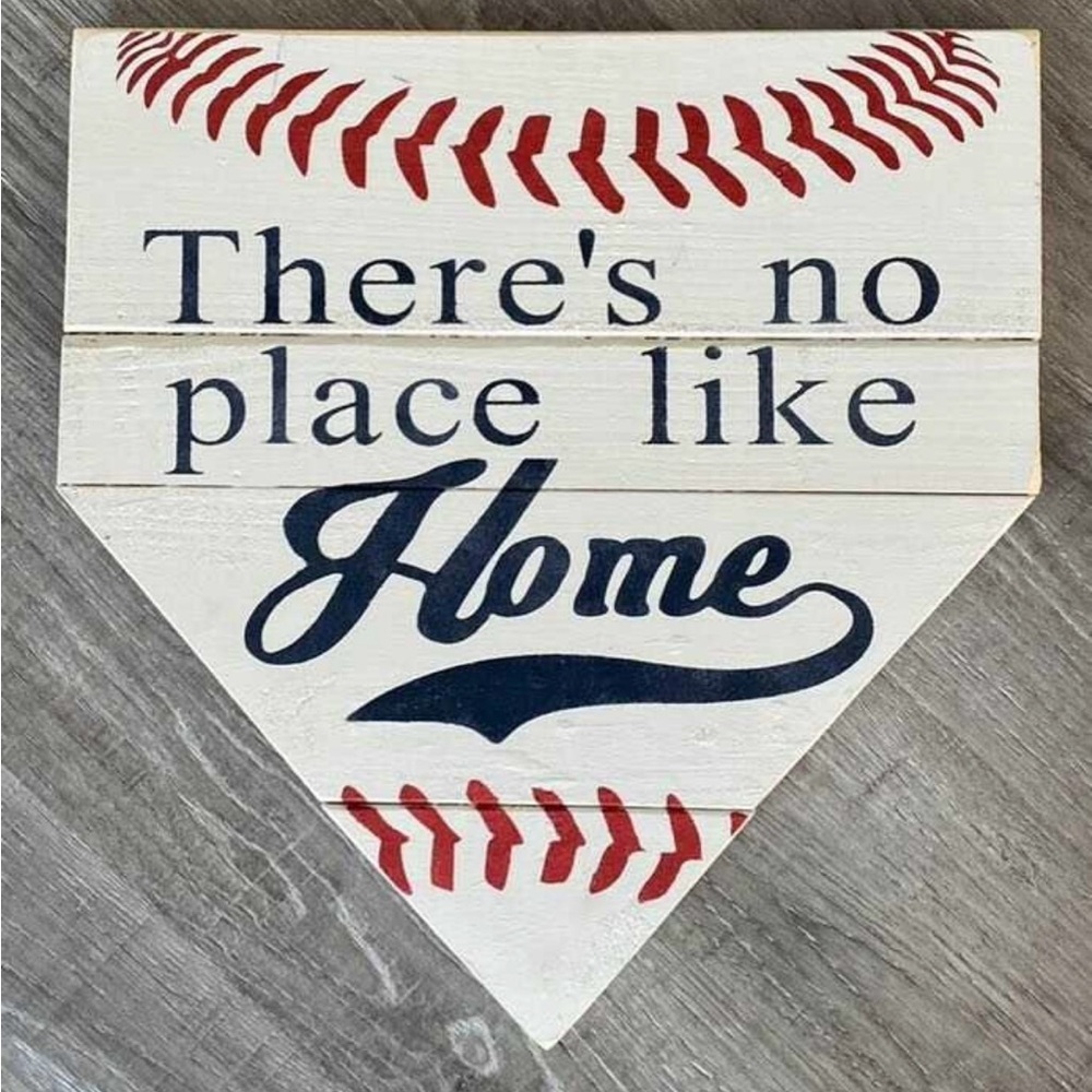 Baseball Home Plate Wall Decor